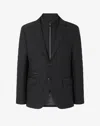 Corneliani Black Stretch Technical Wool Jacket With Detachable Vest In Black