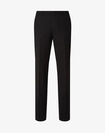 Corneliani Black Stretch Wool Bengaline Trousers
