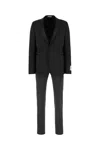 Corneliani Black Stretch Wool Suit In Black