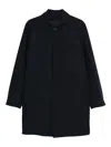 Corneliani Single-breasted Button-fastening Coat In Black