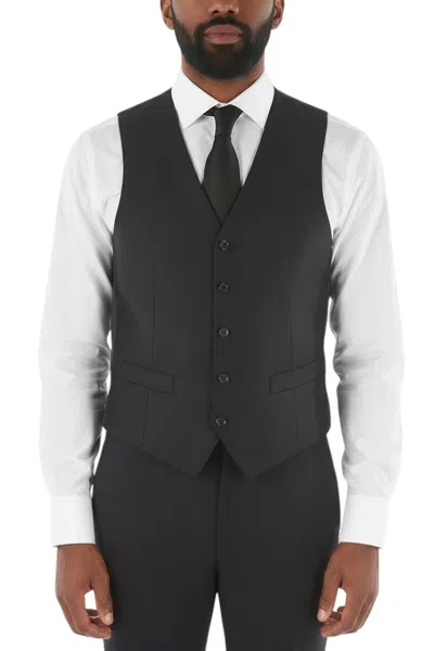 Corneliani Black V Neck Waistcoat