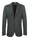 Corneliani Single-breasted Blazer In Green