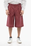 Corneliani Blended Cotton Shorts With Hidden Fastening