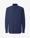 Corneliani Blue Bi-elastic Fabric Shirt In Blue