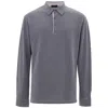 Corneliani Blue Cotton Polo Men's Shirt In Gray