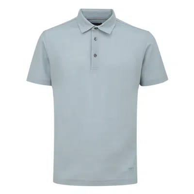 Corneliani Blue Cotton Polo Shirt In Royal