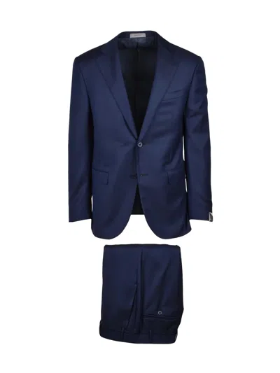 CORNELIANI BLUE CUPRO MEN SUIT
