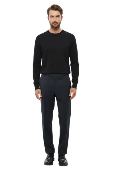 Corneliani Blue Flat Front Pants