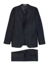 Corneliani Blue Navy Wool Suit In Blue