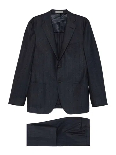 Corneliani Blue Navy Wool Suit