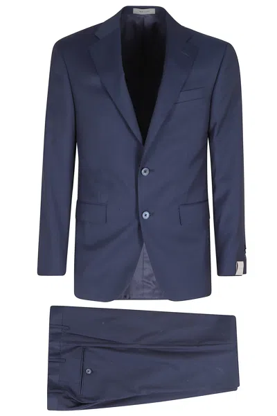 Corneliani Blue Slim-fit Virgin Wool Twill Suit