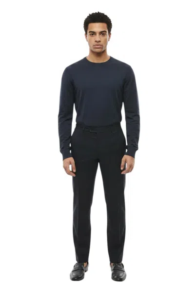 Corneliani Blue Tailored Solid Pants
