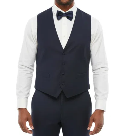 Corneliani Blue Tailored V Neck Waistcoat