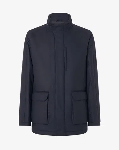Corneliani Blue Technical Cashmere Field Jacket