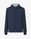 Corneliani Blue Ultra Light Technical Fabric Jacket In Blue