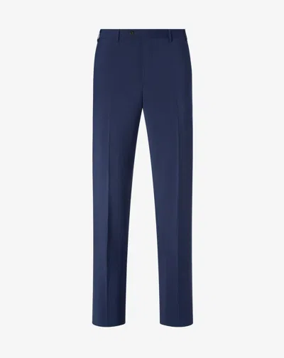 Corneliani Blue Wool And Mohair Trousers