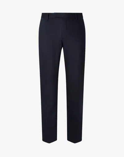 Corneliani Blue Wool And Stretch Cashmere Chinos