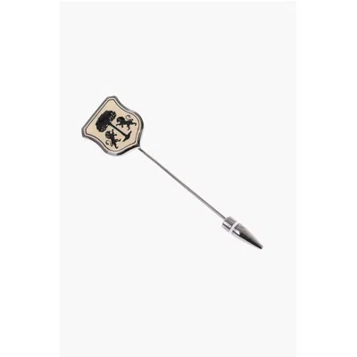 Corneliani Brass Brooch With Women's Emblem