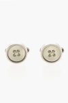 Corneliani Brass Button Cufflinks With Mother Of Pearl Detail Grösse Unica