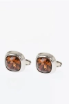 Corneliani Brass Cufflinks With Crystals