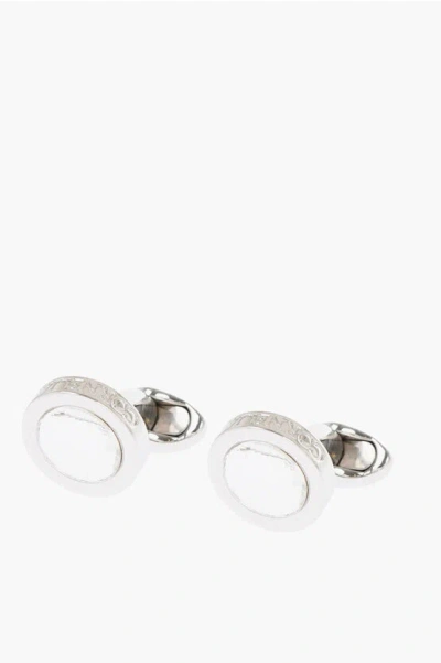 Corneliani Brass Cufflinks With Crystals
