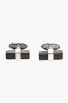 Corneliani Brass Cufflinks With Horn Detail Grösse Unica