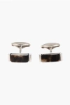Corneliani Brass Cufflinks With Horn Detail Grösse Unica
