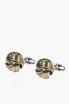 Corneliani Brass Cufflinks With Wool Ball Design