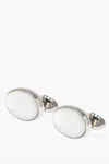 Corneliani Brass Cufflinks With Pearled Detail