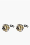 Corneliani Brass Cufflinks With Wool Ball Design