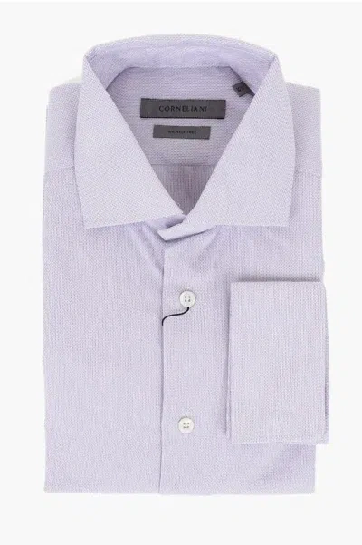 Corneliani Checkered Motif Cotton Shirt In Multi