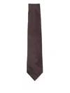 Corneliani Brown Silk Tie  In Brown