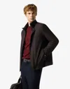 Corneliani Brown Technical Fabric Jacket In Brown