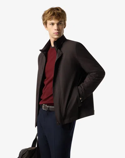 Corneliani Brown Technical Fabric Jacket