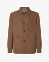 Corneliani Brown Wool And Silk Jacket In Brown