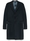 Corneliani Brushed-effect Coat In Blau
