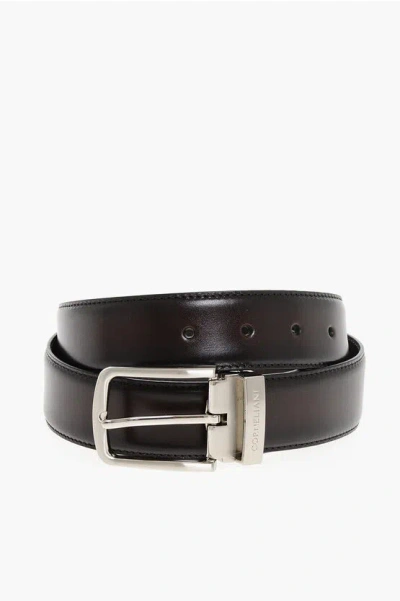 Corneliani Burnt-effect Leather Belt 30mm Grösse 90