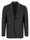 Corneliani Button Blazer In Black