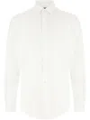 Corneliani White Stretch Nylon Shirt In Weiss