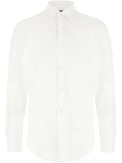 Corneliani Button-down Shirt In White
