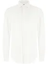 Corneliani White Stretch Nylon Shirt In Weiss