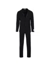 Corneliani Button-fastening Suit In Black