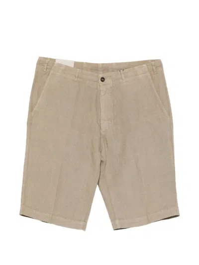 Corneliani Button Shorts In Neutral