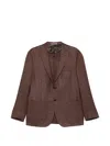 Corneliani Button Single-breasted Jacket In Brown