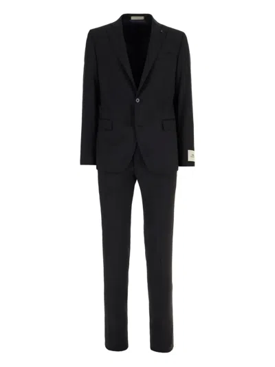 Corneliani Button Single-breasted Suit In Blue