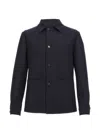 Corneliani Button-up Pocket-details Jacket In Blue