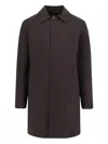 Corneliani Water-resistant Overcoat In Brown