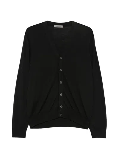 Corneliani Buttoned Cardigan In Black