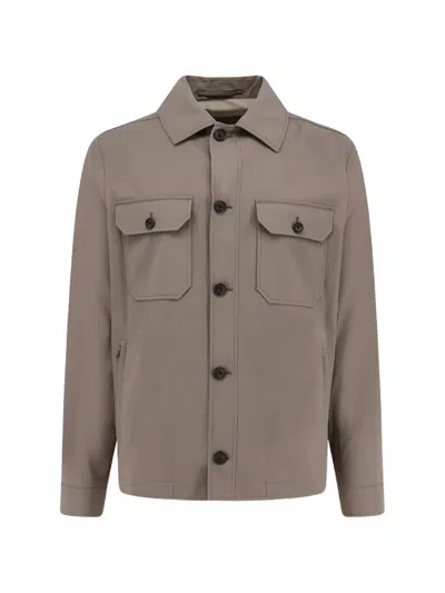 CORNELIANI BUTTONED PATCH-POCKET JACKET