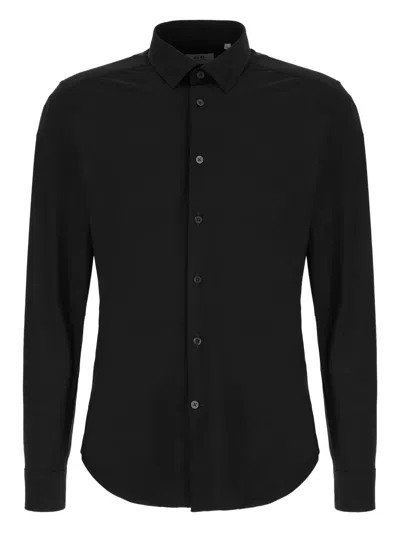 Corneliani Buttoned Shirt In Black